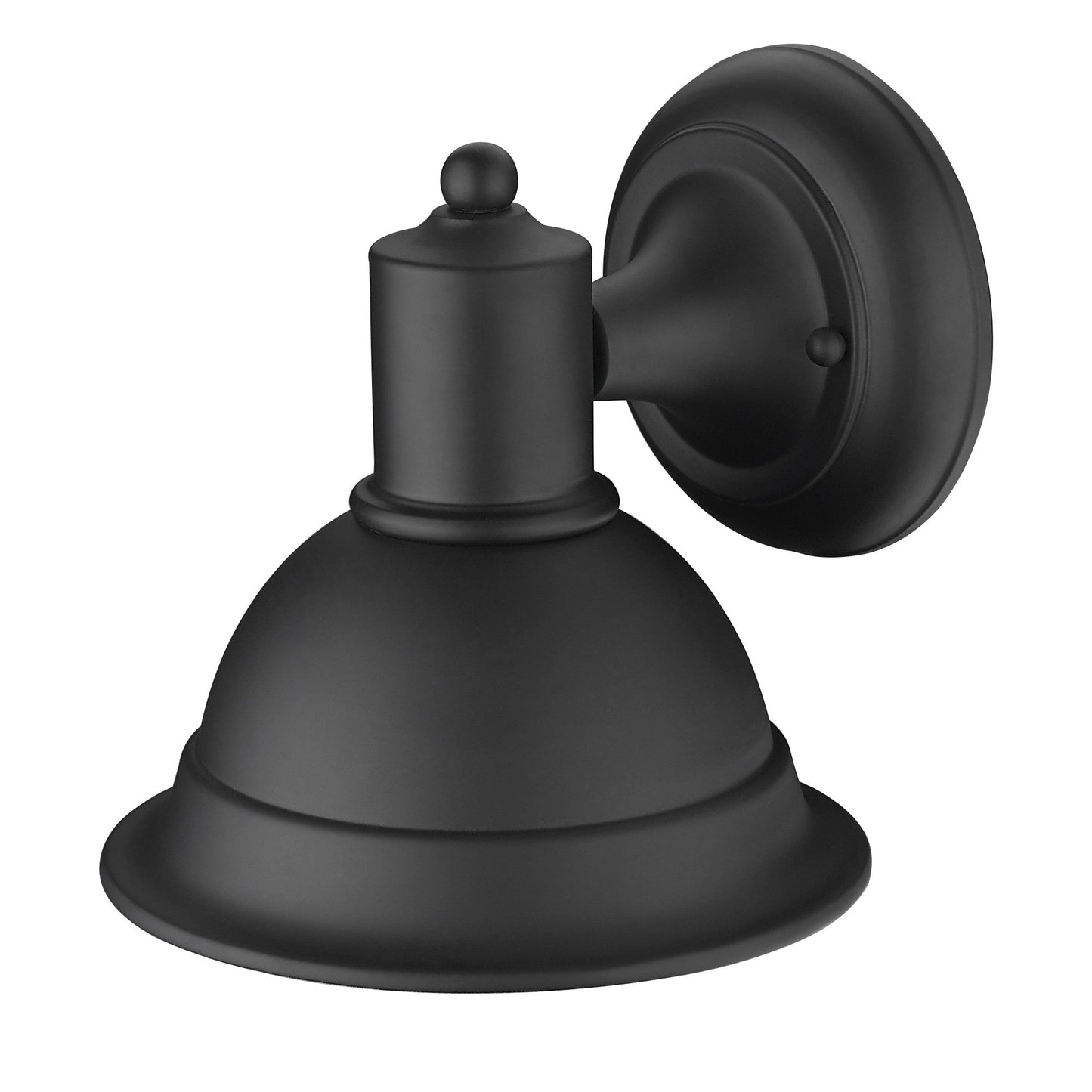 HomeRoots Aluminum Wall Sconce in Matte Black Finish