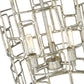 HomeRoots Amoret 3-Light Convertible Pendant in Antique Silver Finish