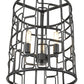 HomeRoots Amoret 3-Light Convertible Pendant in Matte Black Finish