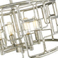 HomeRoots Amoret 4-Light Convertible Pendant in Antique Silver Finish