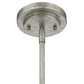 HomeRoots Amoret 5-Light Convertible Pendant in Antique Silver Finish