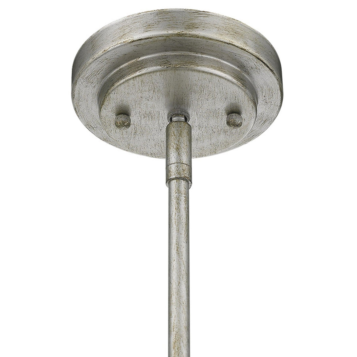 HomeRoots Amoret 5-Light Convertible Pendant in Antique Silver Finish