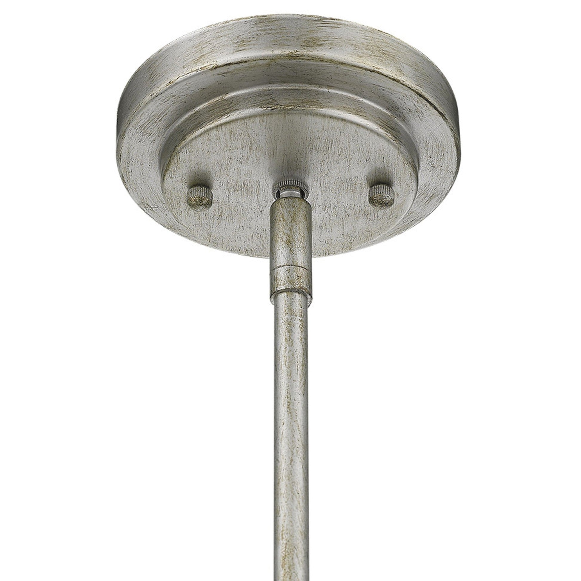 HomeRoots Amoret 5-Light Convertible Pendant in Antique Silver Finish