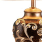 HomeRoots Ancient Baroque Styled Table Lamp in Gold Finish