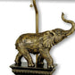 HomeRoots Antique Elephant Table Lamp in Bronze Finish
