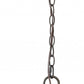 HomeRoots Aria 3-Light Oil-Rubbed Bronze Globe Pendant With Mother Of Pearl Accents