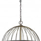 HomeRoots Aria 6-Light Globe Pendant in Oil-Rubbed Bronze Finish With Mother Of Pearl Accents