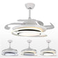 HomeRoots Asymmetric Ceiling Lamp And Fan With White Finish