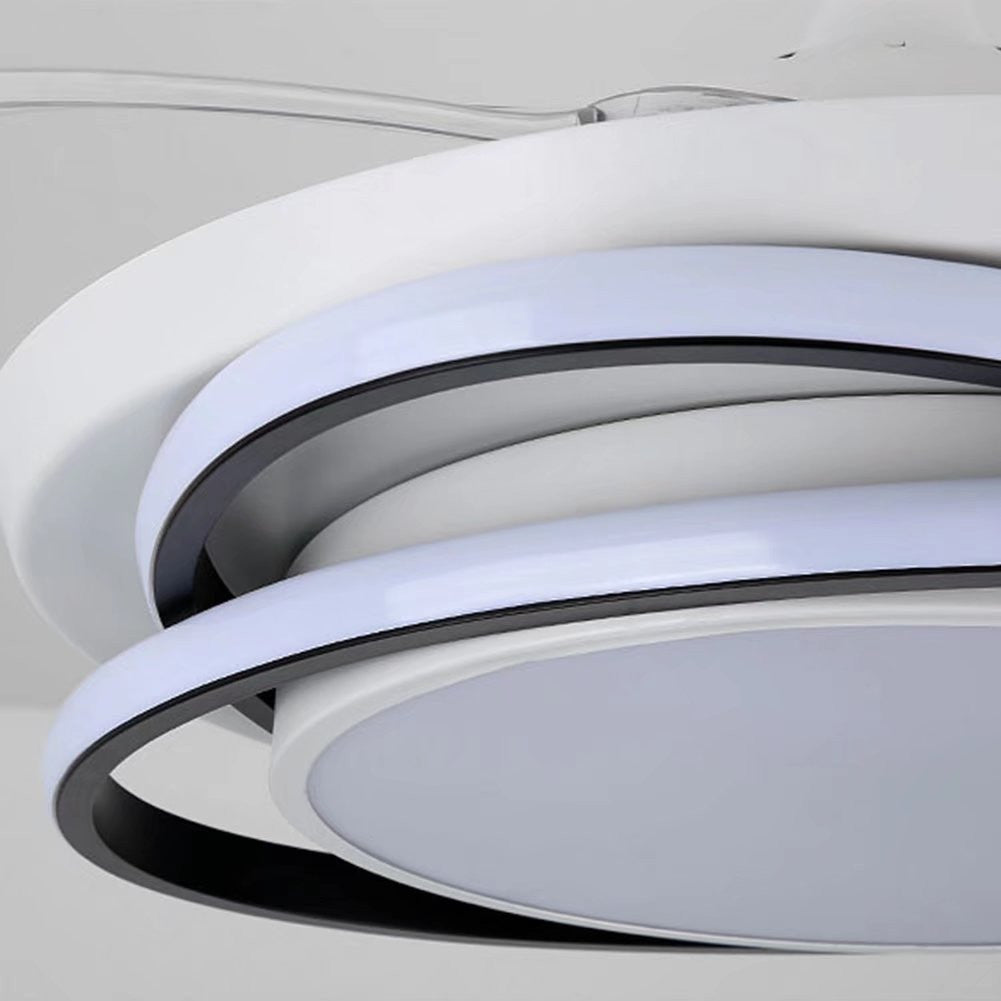 HomeRoots Asymmetric Ceiling Lamp And Fan With White Finish