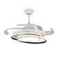 HomeRoots Asymmetric Ceiling Lamp And Fan With White Finish