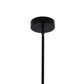 HomeRoots Asymmetric Ten Light Modern Chandelier in Black Metal Finish