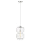 HomeRoots Ballina 1-Light Mini Pendant With Polished Nickel Finish