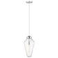 HomeRoots Ballina 1-Light Mini Pendant in Polished Nickel Finish