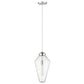 HomeRoots Ballina 1-Light Mini Pendant in Polished Nickel Finish