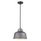 HomeRoots Barnes 1-Light Convertible Pendant in Gray Finish