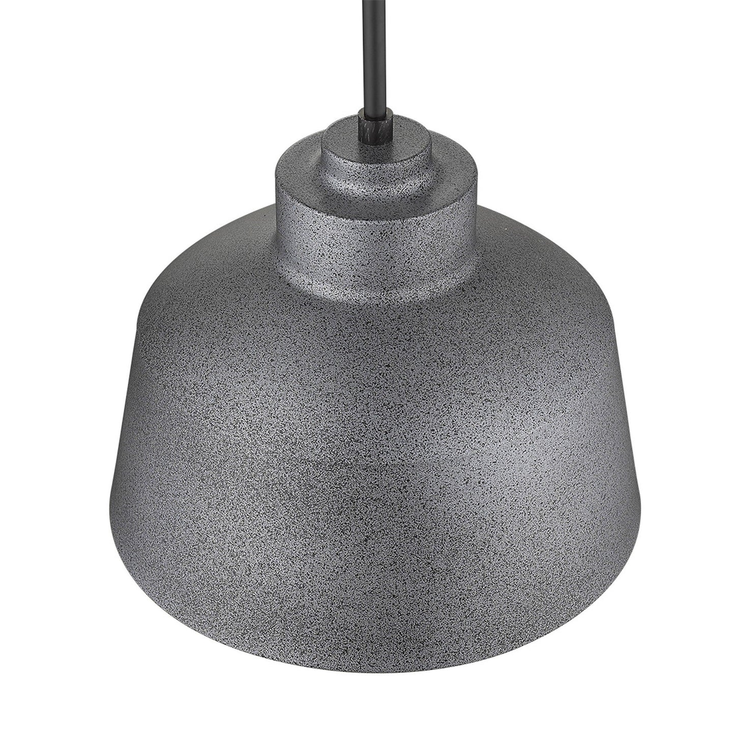 HomeRoots Barnes 1-Light Convertible Pendant in Gray Finish