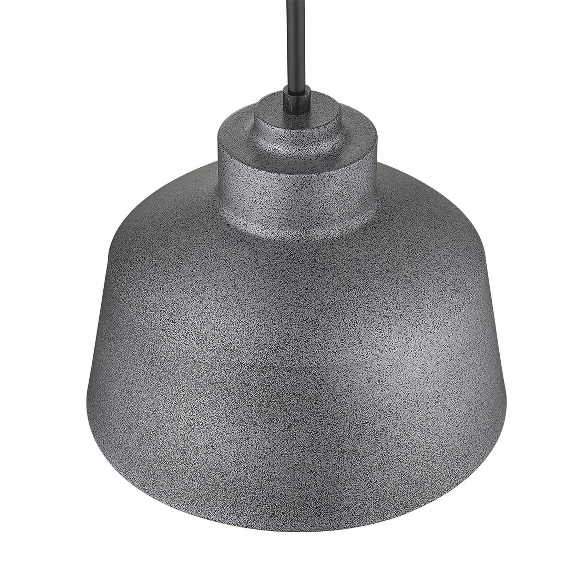 HomeRoots Barnes 1-Light Convertible Pendant in Gray Finish