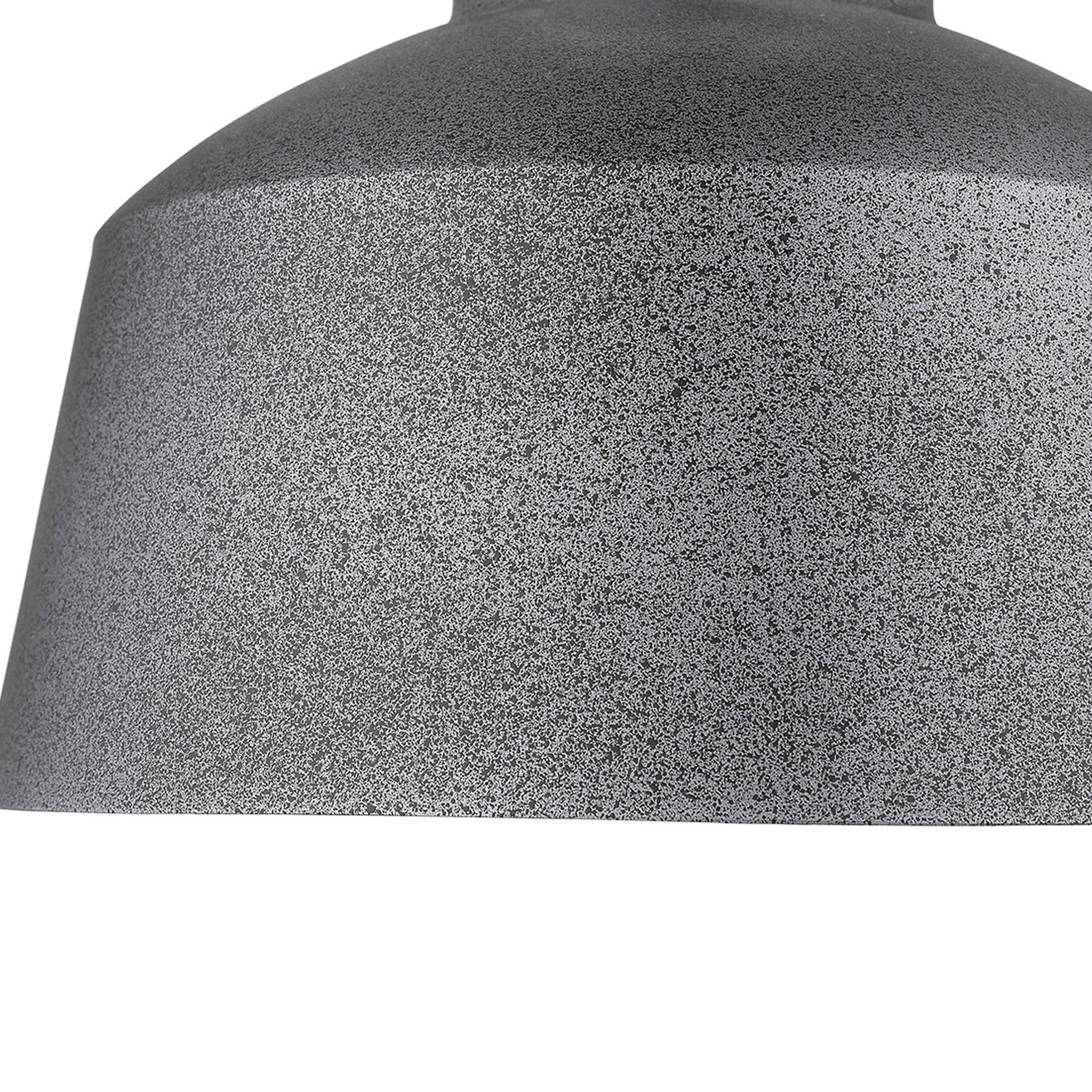 HomeRoots Barnes 1-Light Convertible Pendant in Gray Finish