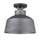 HomeRoots Barnes 1-Light Convertible Pendant in Gray Finish