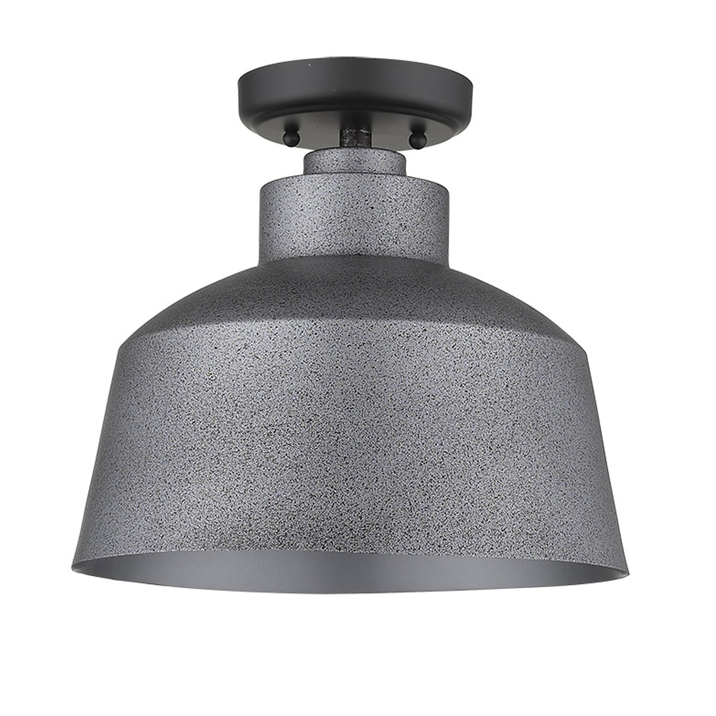 HomeRoots Barnes 1-Light Convertible Pendant in Gray Finish