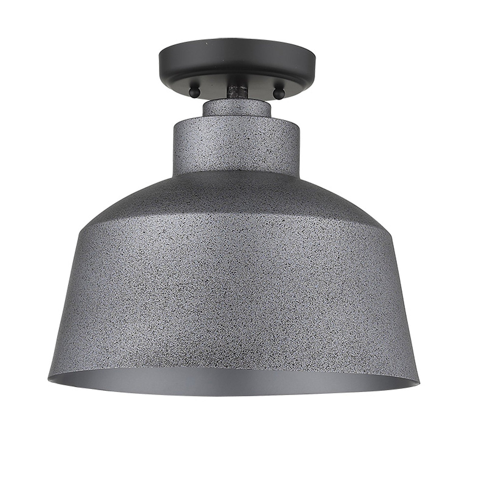 HomeRoots Barnes 1-Light Convertible Pendant in Gray Finish