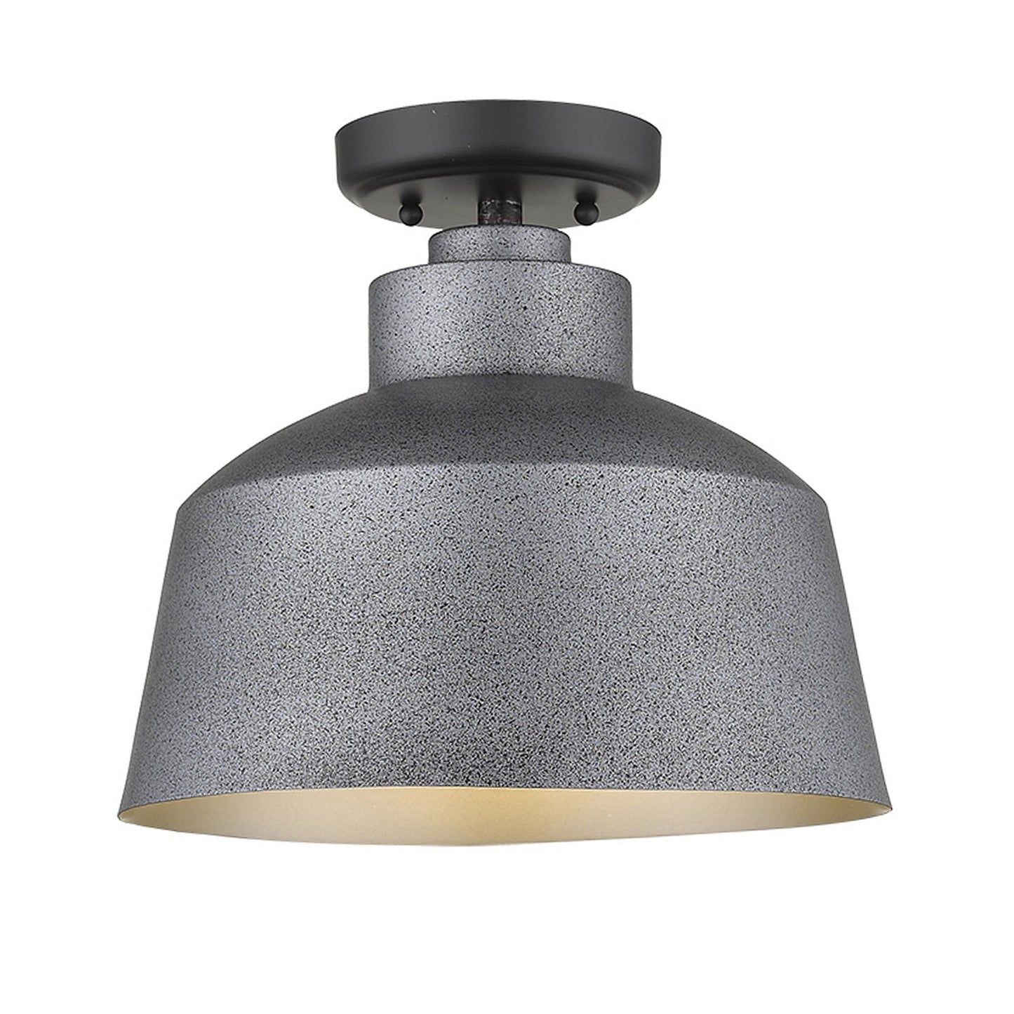 HomeRoots Barnes 1-Light Convertible Pendant in Gray Finish