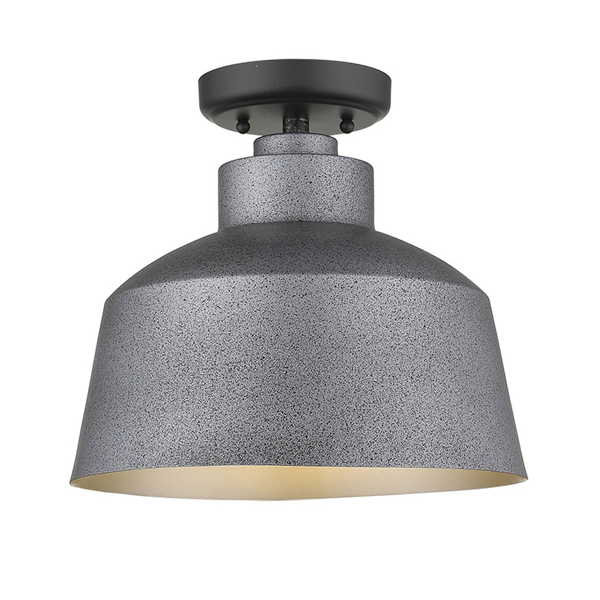 HomeRoots Barnes 1-Light Convertible Pendant in Gray Finish