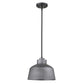 HomeRoots Barnes 1-Light Convertible Pendant in Gray Finish