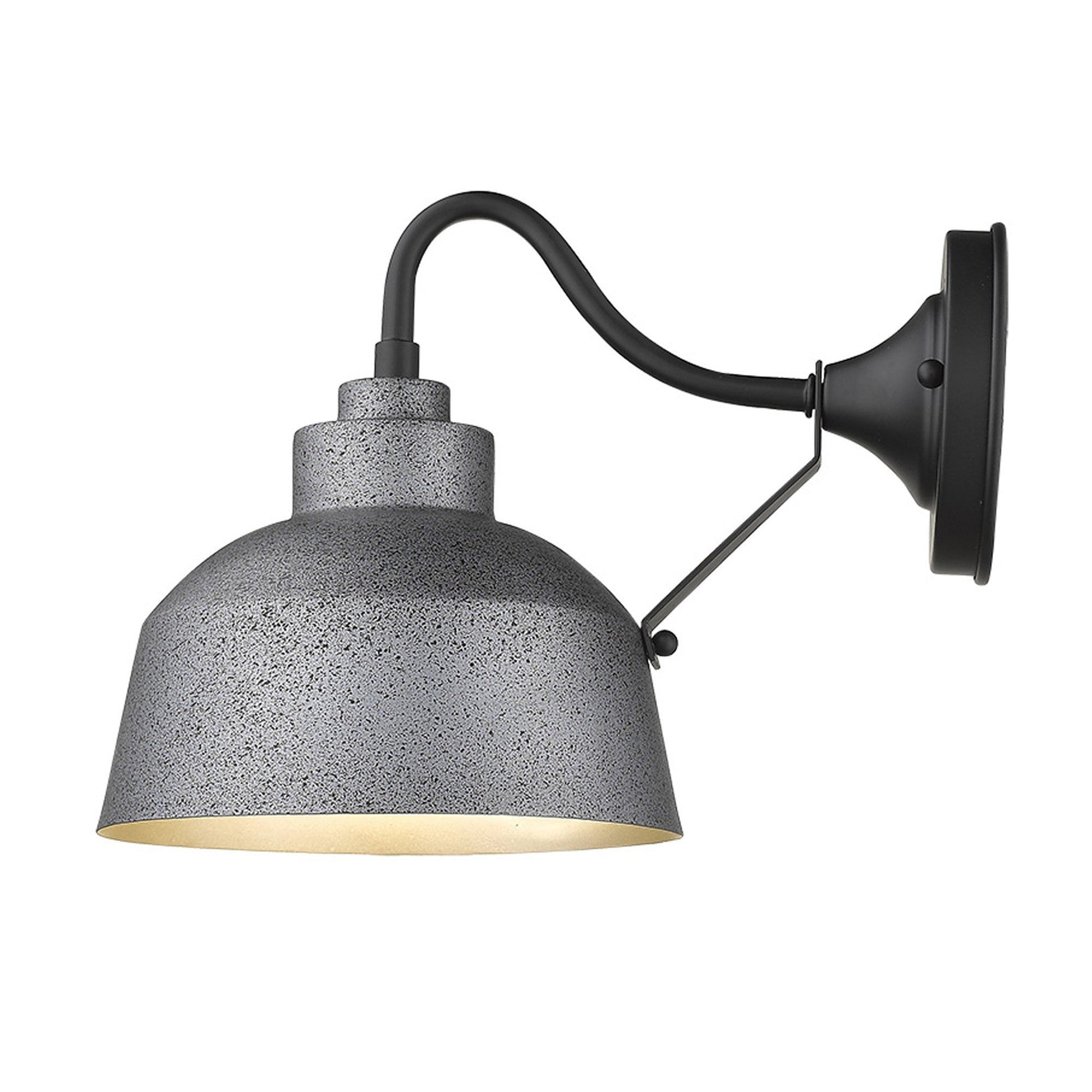 HomeRoots Barnes 1-Light Wall Light in Gray Finish