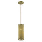 HomeRoots Basetti 1-Light Pendant in Gold Finish