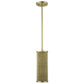 HomeRoots Basetti 1-Light Pendant in Gold Finish