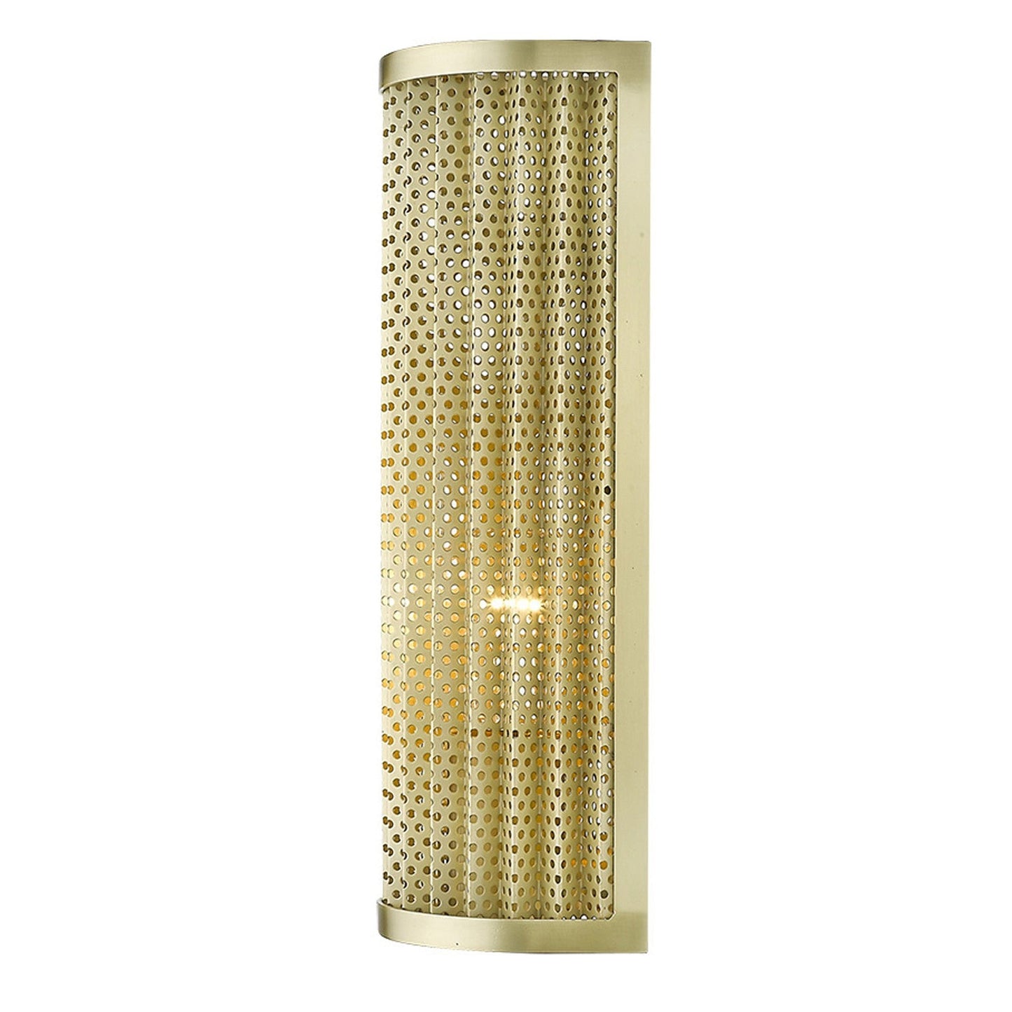 HomeRoots Basetti 1-Light Wall Sconce in Gold Finish