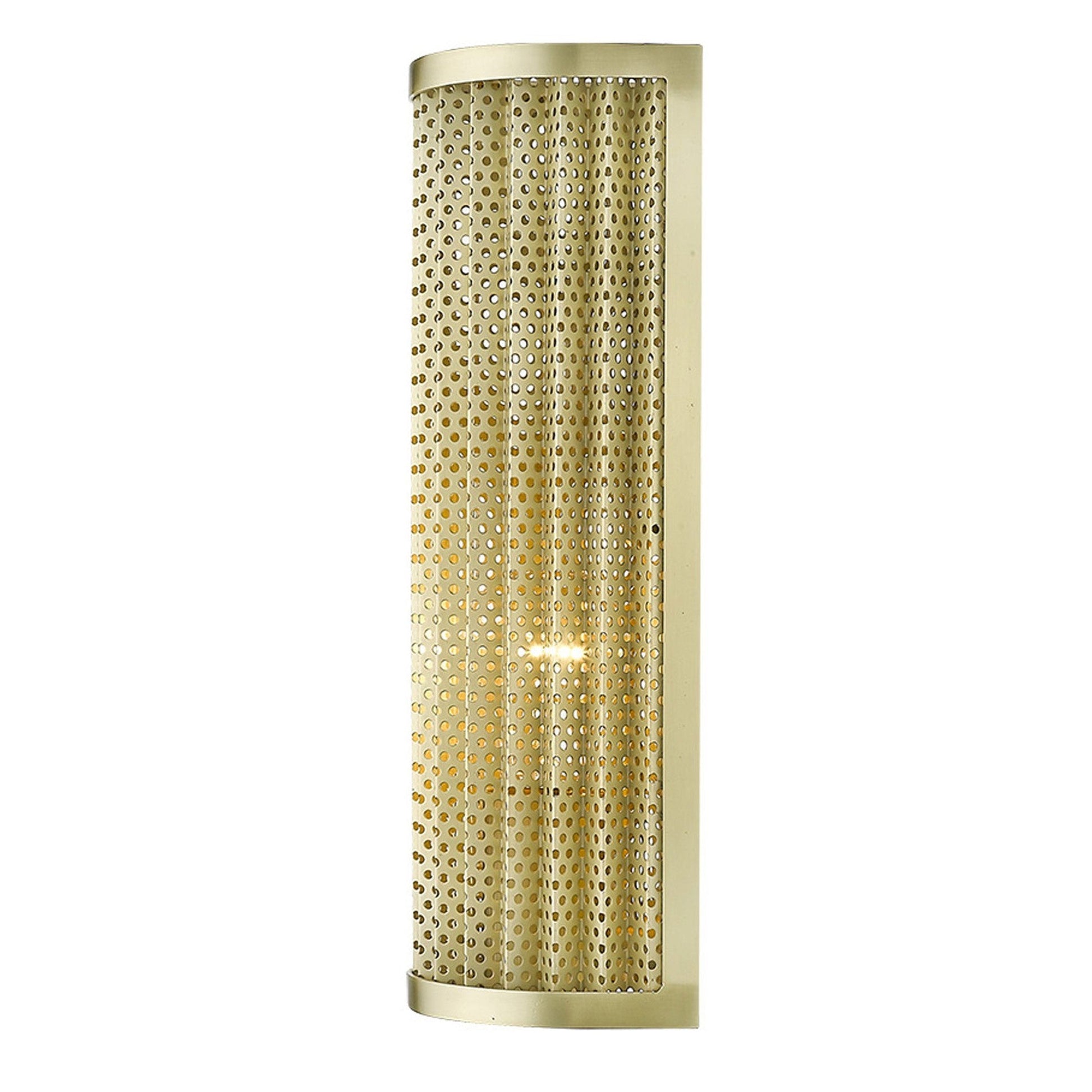 HomeRoots Basetti 1-Light Wall Sconce in Gold Finish