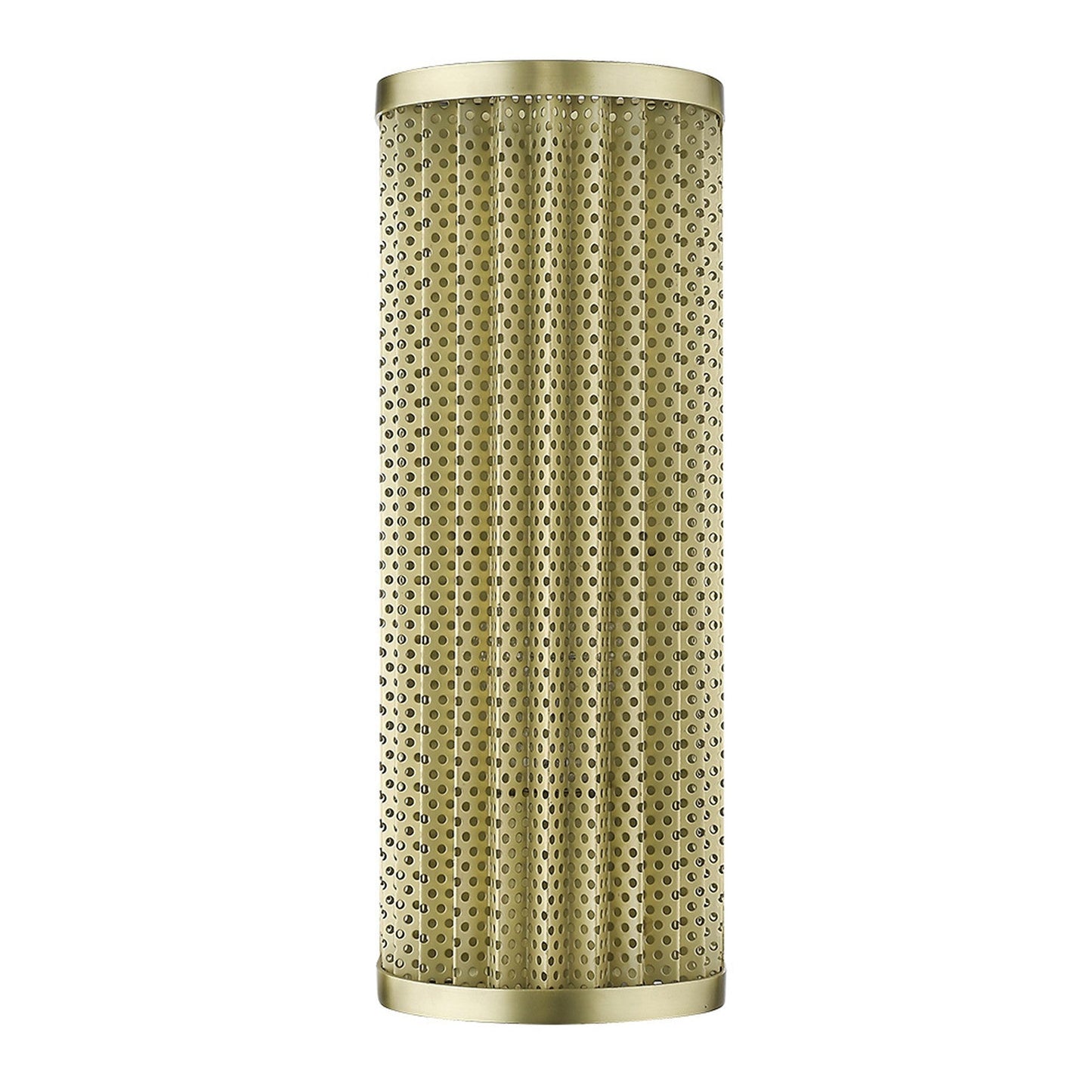 HomeRoots Basetti 1-Light Wall Sconce in Gold Finish