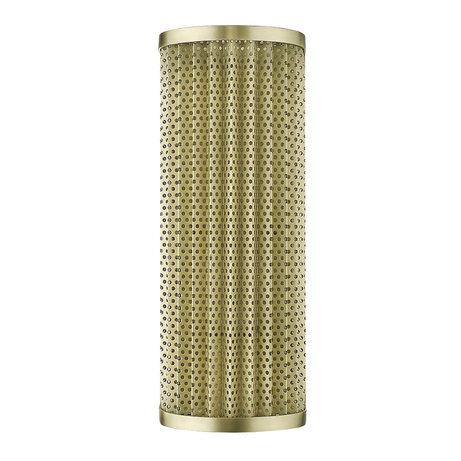HomeRoots Basetti 1-Light Wall Sconce in Gold Finish