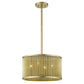 HomeRoots Basetti 4-Light Convertible Pendant in Gold Finish