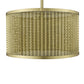 HomeRoots Basetti 4-Light Convertible Pendant in Gold Finish