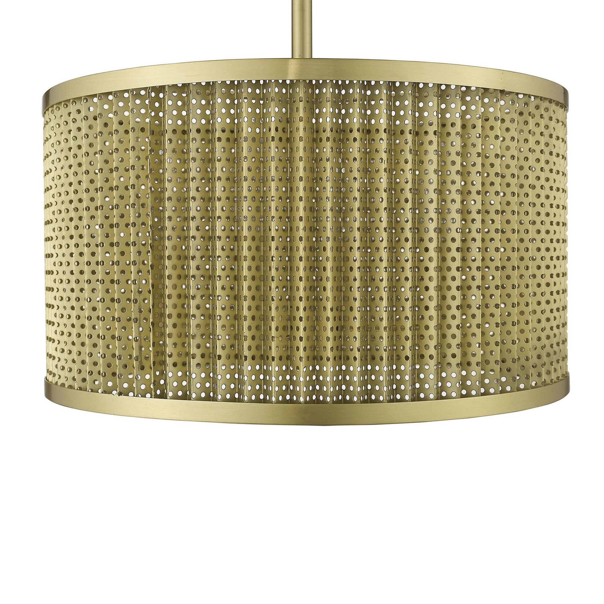 HomeRoots Basetti 4-Light Convertible Pendant in Gold Finish