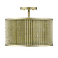 HomeRoots Basetti 4-Light Convertible Pendant in Gold Finish