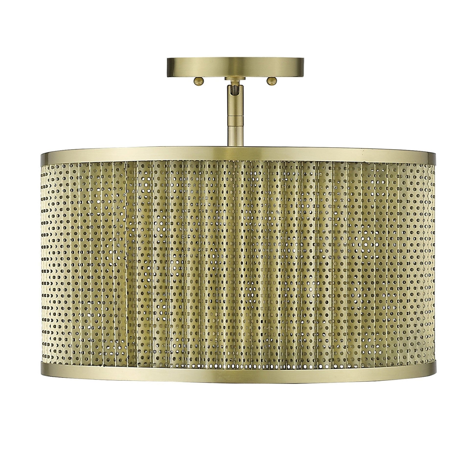 HomeRoots Basetti 4-Light Convertible Pendant in Gold Finish