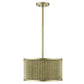 HomeRoots Basetti 4-Light Convertible Pendant in Gold Finish
