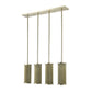HomeRoots Basetti 4-Light Pendant With Gold Finish