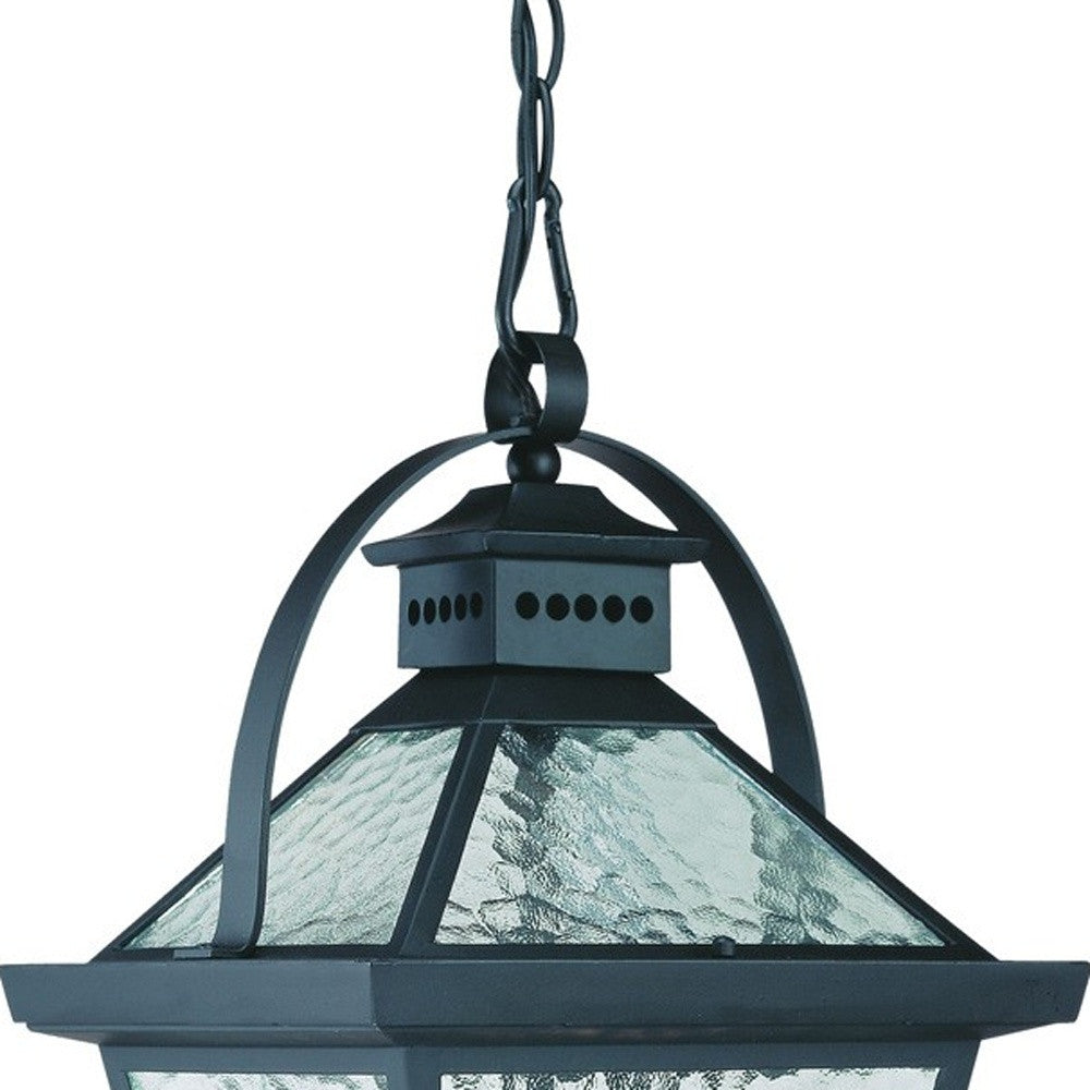 HomeRoots Bay Street 3-Light Hanging Light in Matte Black Finish
