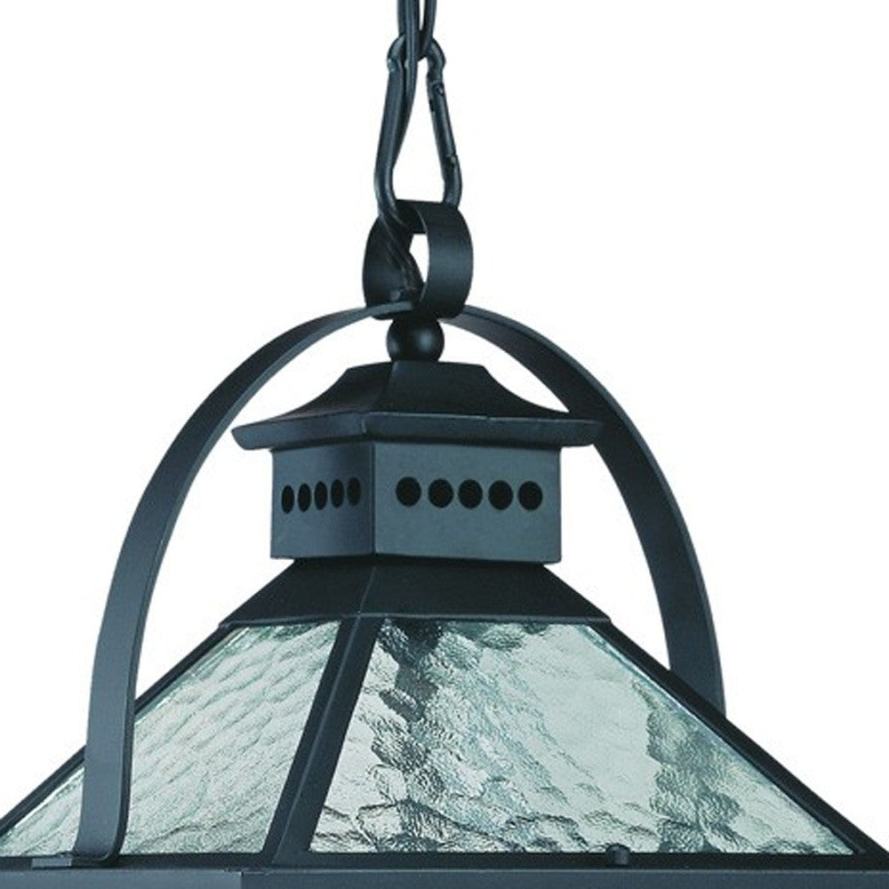 HomeRoots Bay Street 3-Light Hanging Light in Matte Black Finish