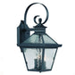 HomeRoots Bay Street 3-Light Wall Light in Matte Black Finish