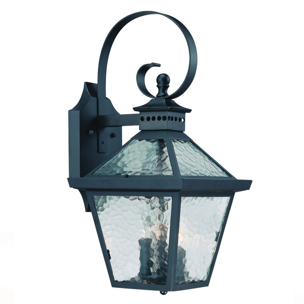HomeRoots Bay Street 3-Light Wall Light in Matte Black Finish