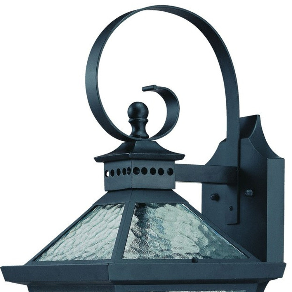 HomeRoots Bay Street 3-Light Wall Light in Matte Black Finish