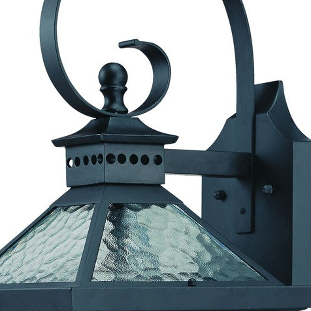 HomeRoots Bay Street 3-Light Wall Light in Matte Black Finish