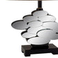 HomeRoots Beautiful Table Lamp With Glass Accents in Silver Finish