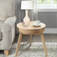 HomeRoots Beige Curved Ceramic Table Lamps in Set of Two